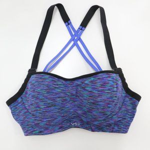 Victoria Secret VXS Angel Sports Bra 32B Blue